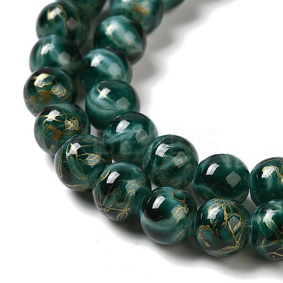 Baking Paint Glass Bead Strands DGLA-Z001-03A-1
