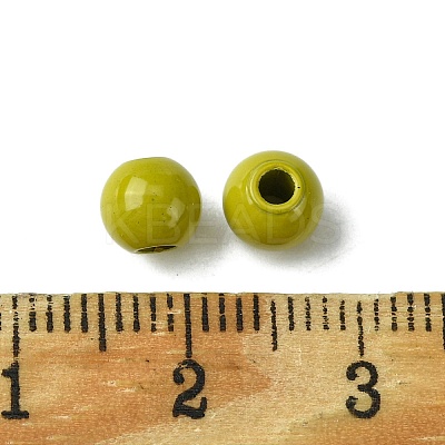 Spray Painted 202 Stainless Steel Beads STAS-Q321-A-01-1