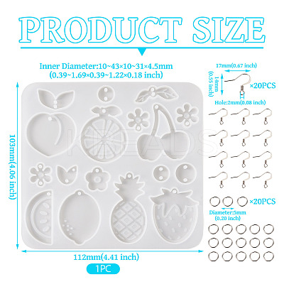 DIY Fruit Theme Earring Jewelry Kits DIY-TA0010-52-1