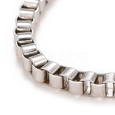Tarnish Resistant Men's Box Chain Necklaces 304 Stainless Steel Necklaces NJEW-507L-4-1