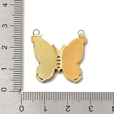 304 304 Stainless Steel Pave Natural Paua Shell Pendants STAS-Z148-01G-1