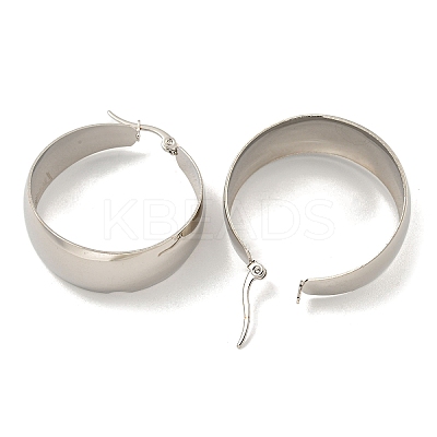 Tarnish Resistant 202 Stainless Steel Hoop Earring EJEW-H003-09P-02-1