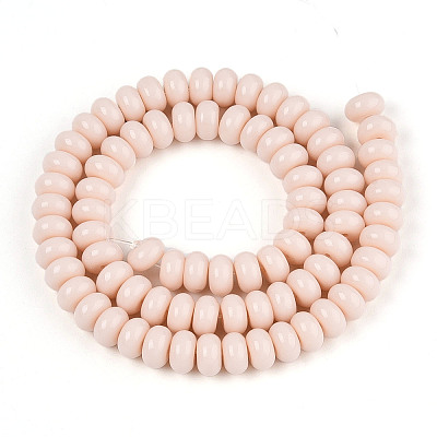 Opaque Solid Color Glass Beads Strands X-GLAA-ZX008-8mm-18H-1