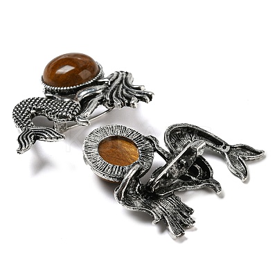 Dual-use Items Alloy Mermaid Brooch JEWB-C026-02A-AS-1