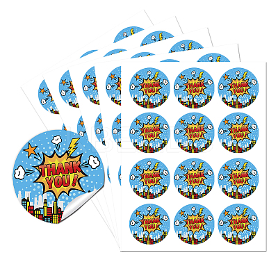 5 Sheets Round Dot PVC Waterproof Decorative Sticker Labels DIY-WH0481-38-1
