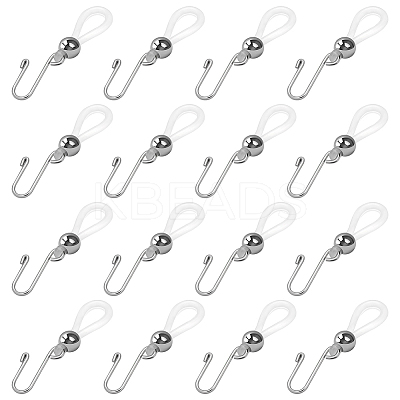 16Pcs Silicone Plastics Zipper Holder Upper for Jeans and Buttons FIND-FG0002-90-1