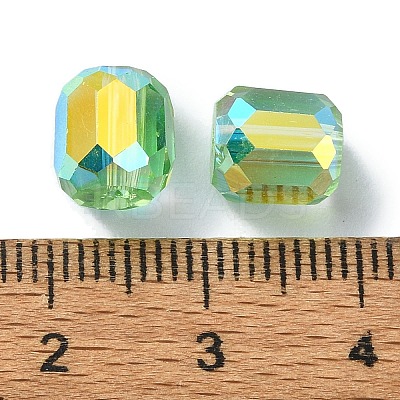 AB Color Plated Glass Beads GLAA-F108-12B-09-1