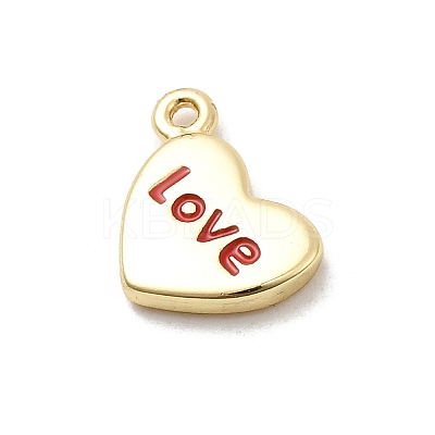 Brass Enamel Pendants KK-P338-40G-02-1