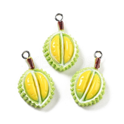 Opaque Resin Pendants RESI-S013-02M-1