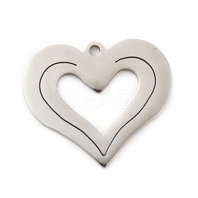 Non-Tarnish 201 Stainless Steel Pendants STAS-D190-14P-1