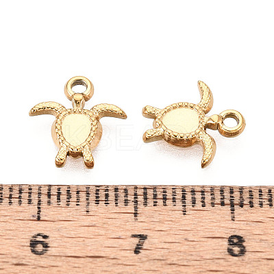 304 Stainless Steel Turtle Charms X-STAS-T072-53G-1