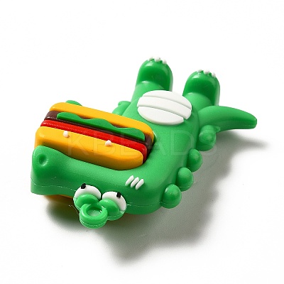 Dinosaur with Hamburger Shape PVC Pendants LS-KY-E012-03A-1