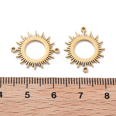 Ion Plating(IP) 304 Stainless Steel Hollow Connector Charms STAS-P332-12G-1