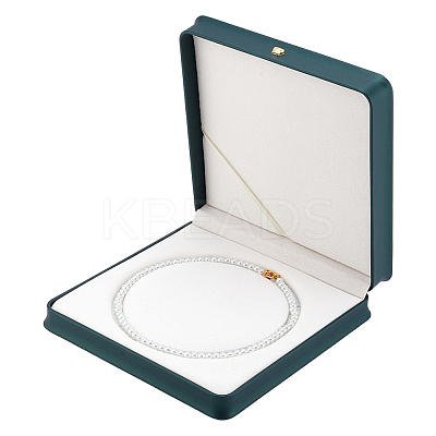 Square PU Leather Single Necklace Boxes AJEW-WH0016-59B-1