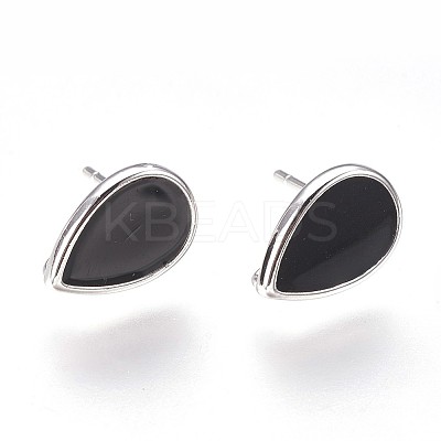 Brass Stud Earring Findings LS-KK-P153-21P-01-NF-1