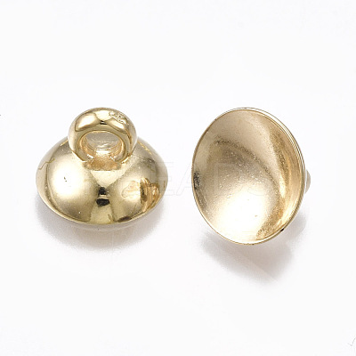 CCB Plastic Bead Cap Pendant Bails X-CCB-T006-098KC-1