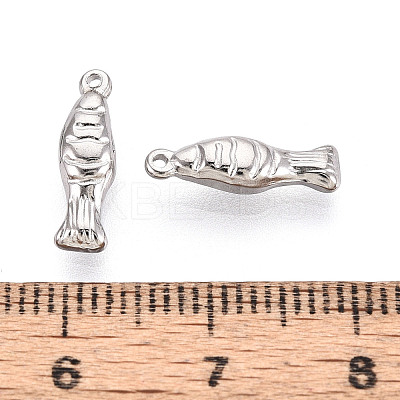 304 Stainless Steel Fish Charms STAS-T069-05P-1