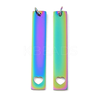 Ion Plating(IP) 304 Stainless Steel Pendants LS-STAS-I311-13RC-1
