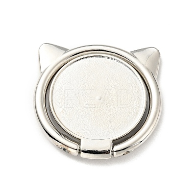 Alloy Cat Cell Phone Holder Stand Findings AJEW-E046-02P-1