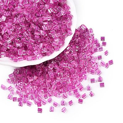 6/0 Transparent Inside Colours Glass Seed Beads SEED-N006-003I-1