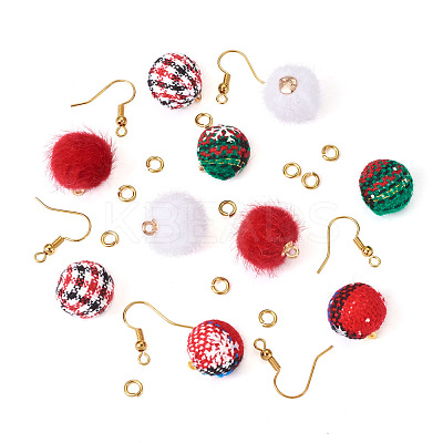 DIY Christmas Style Earring Making Kits DIY-TA0008-88-1