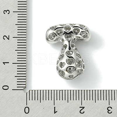 Rack Plating Brass Cubic Zirconia Pendants KK-S378-02P-T-1