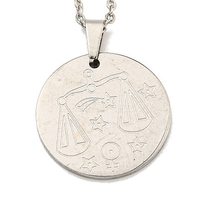Non-Tarnish Constellation Pendant Necklaces LS-NJEW-S422-04P-07-1
