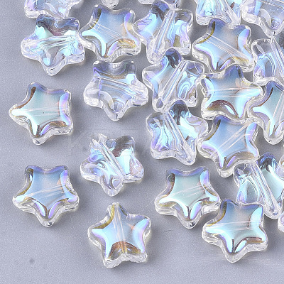 Transparent Glass Beads GLAA-N035-01-B01-1