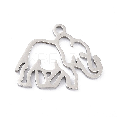 Non-Tarnish 201 Stainless Steel Pendants STAS-K003-06P-1