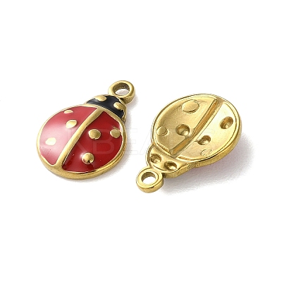 304 Stainless Steel Enamel Charms STAS-S172-03A-G-1