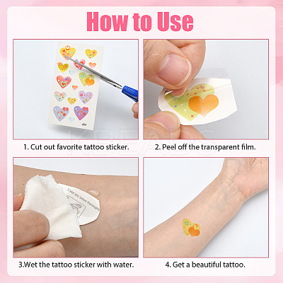 36Pcs 3 Style PVC Waterproof Self-Adhesive Picture Stickers STIC-SP0001-10-1