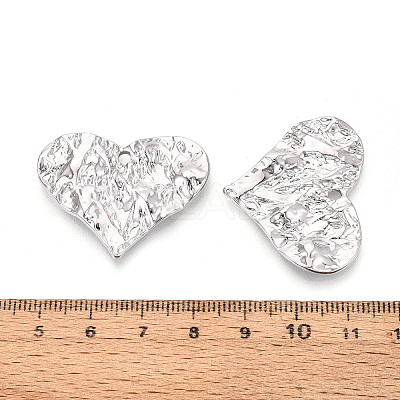 Rack Plating Textured Alloy Pendants PALLOY-T095-14P-1