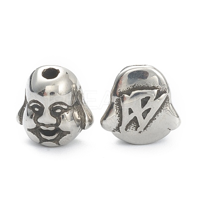 304 Stainless Steel Beads STAS-J037-12AS-1