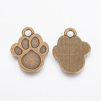 Tibetan Style Alloy Pendants TIBEP-21652-AB-NR-1