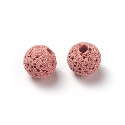 Unwaxed Natural Lava Rock Beads X-G-F325-8mm-A10-1