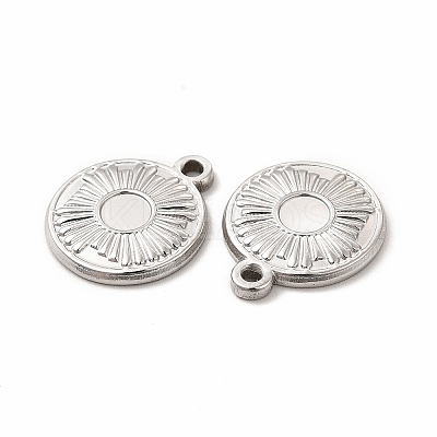 Non-Tarnish 304 Stainless Steel Pendant Cabochon Settings STAS-F290-18P-1