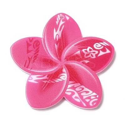 Opaque Acrylic Pendants SACR-P021-02E-1