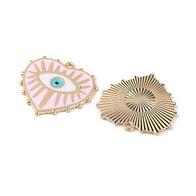 Rack Plating Alloy Enamel Pendants ENAM-K067-05D-1