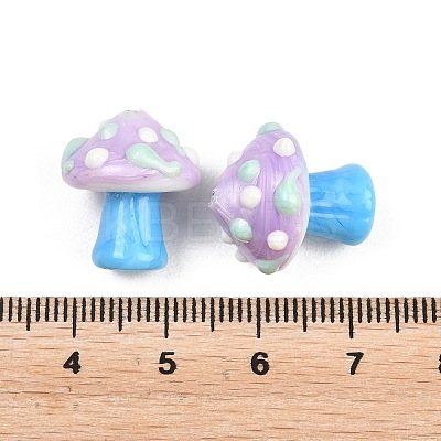 Handmade Lampwork Enamel Beads LAMP-B055-02J-1