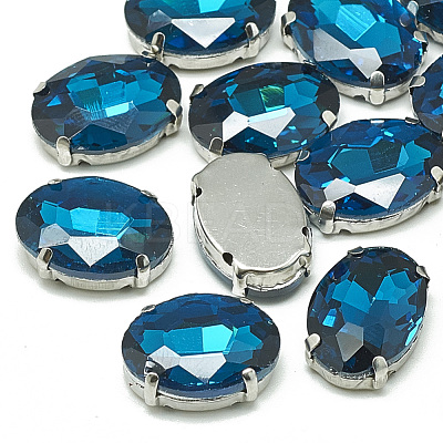 Sew on Rhinestone RGLA-T091-10x14mm-14P-1