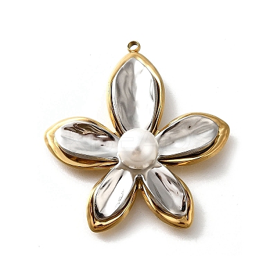 304 Stainless Steel Pendants STAS-V006-01G-05-1