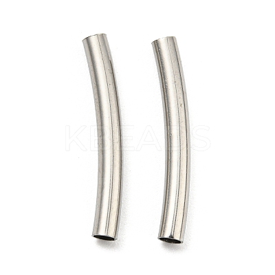 Non-Tarnish 304 Stainless Steel Tube Beads STAS-B047-27E-P-1