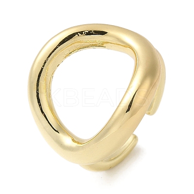 Brass Open Cuff Rings RJEW-Q778-51G-1