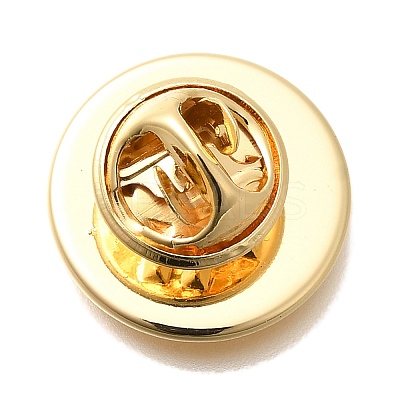 Rack Plating Brass Brooch Finding KK-Z030-01G-01-1
