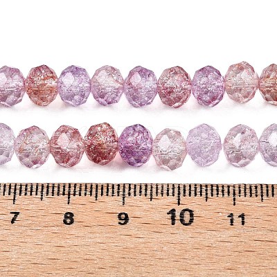 Transparent Glass Beads Strands GLAA-T023-8mm-A03-1