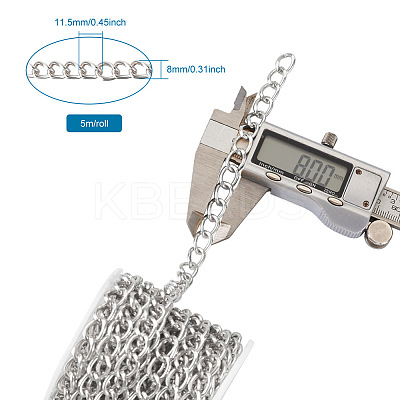 Aluminium Curb Chains X-CHA-T001-22S-1
