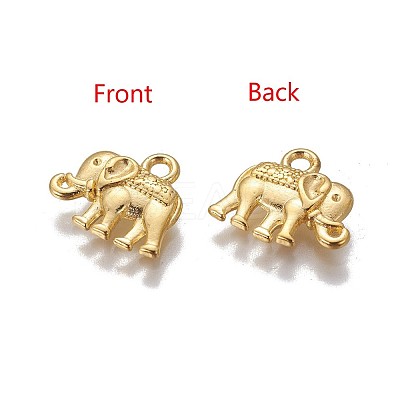Vintage Elephant Charms LS-X-PALLOY-ZN-47017-G-FF-1