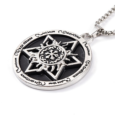 Stainless Steel Box Chain Necklaces NJEW-P304-01D-1