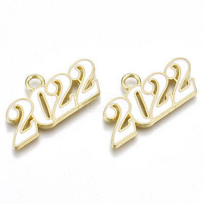 Alloy Enamel Pendants PALLOY-N160-001-05G-RS-1