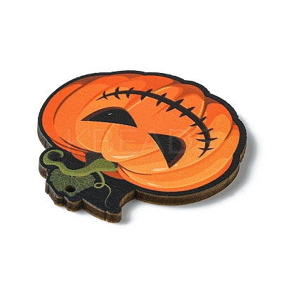 Halloween Single Face Printed Wood Pendants WOOD-H103-02-1